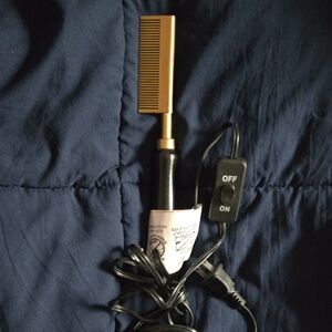 Gold and Black Electric Hair Comb